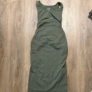 Isabel Maternity by Ingrid & Isabel Forest Green Midi Dress